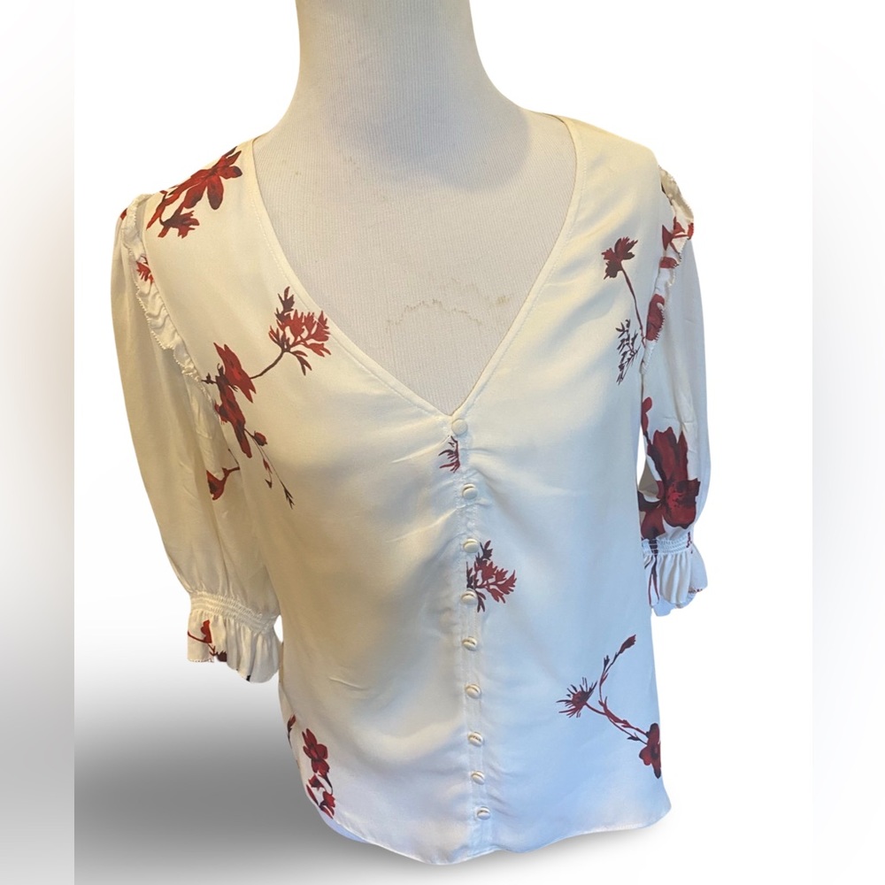 Joie silk floral blouse